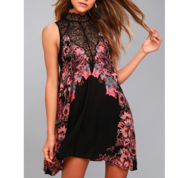 Free People Marsha Printed Slip Dress S - Picture 1 of 12